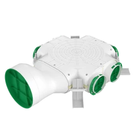 Műanyag osztódoboz 6-os (DN125)